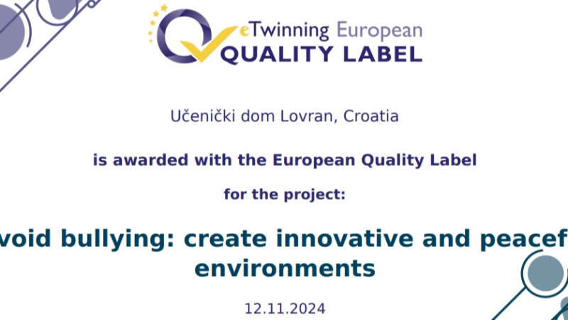 eTwinning European quality label