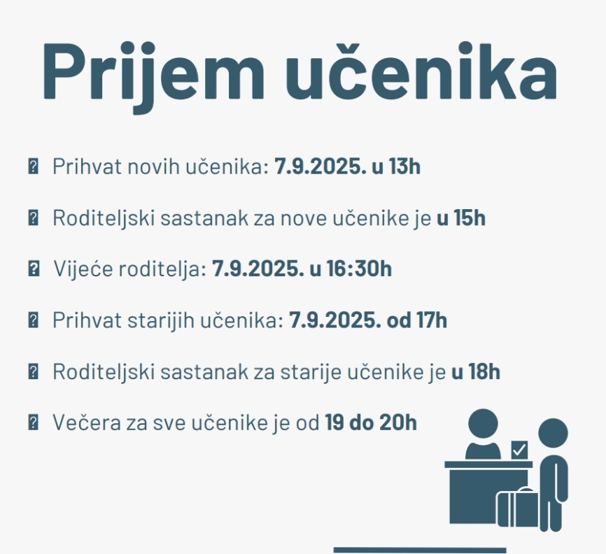 Prijem učenika na početku nove školske godine 